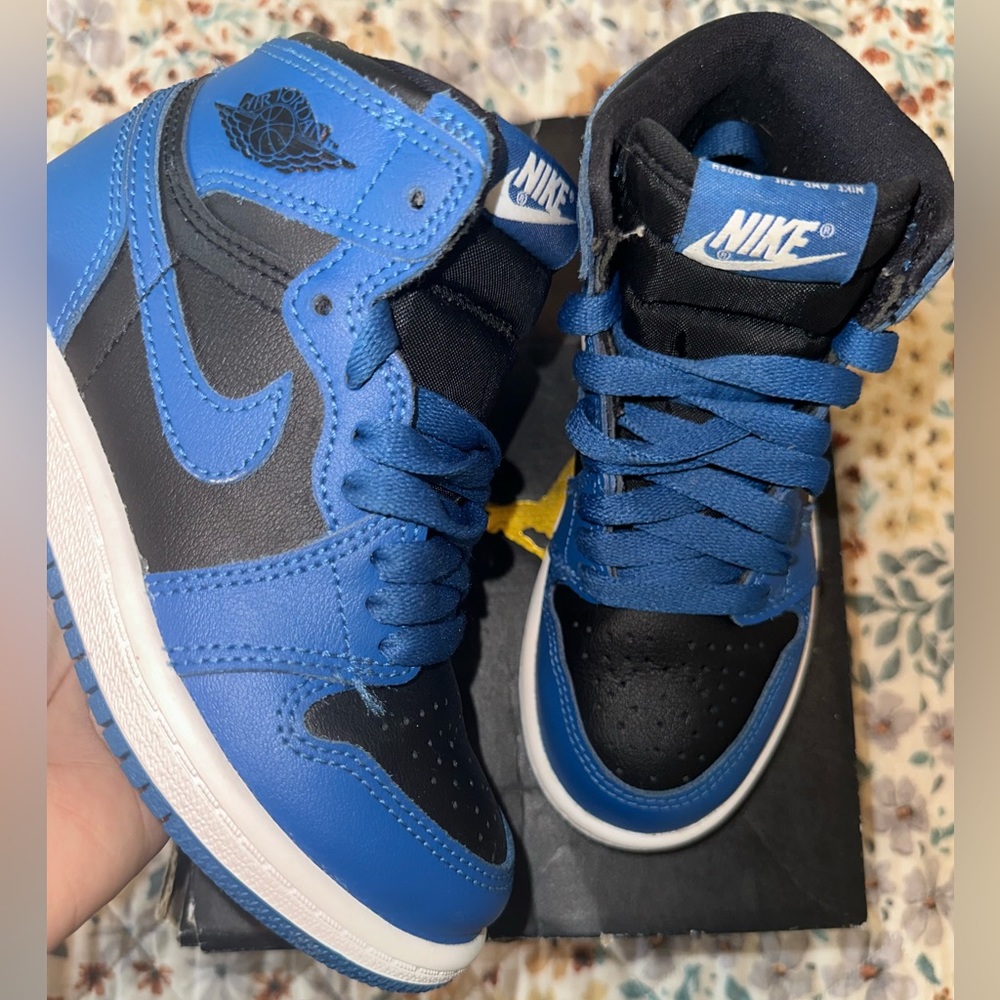 Toddler air Jordan 1 in dark marina blue